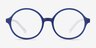 Circo Blue PlasticEyeglass Frames from EyeBuyDirect, Front View