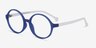 Circo Blue PlasticEyeglass Frames from EyeBuyDirect, Angle View