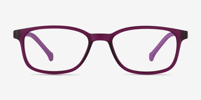 Posie Purple PlasticEyeglass Frames from EyeBuyDirect, Front View