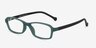 Nimbus Green PlasticEyeglass Frames from EyeBuyDirect, Angle View