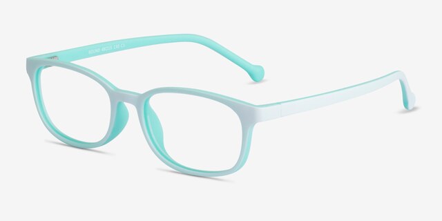 Bound Vert PlastiqueMontures de lunettes de vue d'EyeBuyDirect, Vue d'Angle