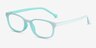 Bound Vert PlastiqueMontures de lunettes de vue d'EyeBuyDirect, Vue d'Angle