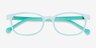 Bound Vert PlastiqueMontures de lunettes de vue d'EyeBuyDirect, Vue Rapprochée