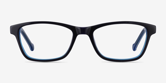 Shallows Blue AcetateEyeglass Frames from EyeBuyDirect, Front View