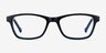 Shallows Blue AcetateEyeglass Frames from EyeBuyDirect, Front View