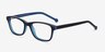 Shallows Blue AcetateEyeglass Frames from EyeBuyDirect, Angle View