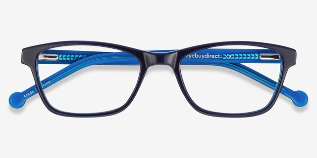 Shallows Blue AcetateEyeglass Frames from EyeBuyDirect, Closed View