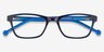 Shallows Blue AcetateEyeglass Frames from EyeBuyDirect, Closed View