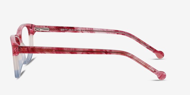 Nifty Pink Striped AcetateEyeglass Frames from EyeBuyDirect, Side View
