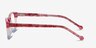 Nifty Pink Striped AcetateEyeglass Frames from EyeBuyDirect, Side View