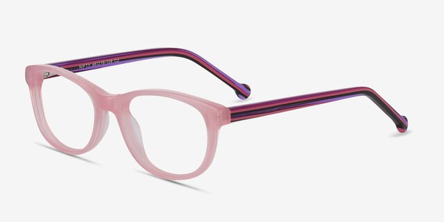 Nifty Rose AcétateMontures de lunettes de vue d'EyeBuyDirect, Vue d'Angle