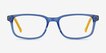 Totes Blue Clear AcetateEyeglass Frames from EyeBuyDirect, Front View