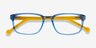 Totes Blue Clear AcetateEyeglass Frames from EyeBuyDirect, Closed View