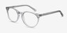Morning Gray Clear AcetateEyeglass Frames from EyeBuyDirect, Angle View