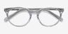 Morning Gray Clear AcetateEyeglass Frames from EyeBuyDirect, Closed View