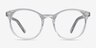 Primrose Gray Clear AcetateEyeglass Frames from EyeBuyDirect, Front View