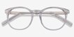 Primrose Gray Clear AcetateEyeglass Frames from EyeBuyDirect, Closed View