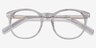 Primrose Gray Clear AcetateEyeglass Frames from EyeBuyDirect, Closed View