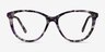 Lancet Purple Floral AcetateEyeglass Frames from EyeBuyDirect, Front View