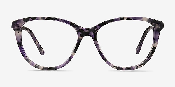 Lancet Purple Floral Acetate Eyeglass Frames