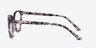Lancet Purple Floral AcetateEyeglass Frames from EyeBuyDirect, Side View