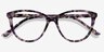 Lancet Purple Floral AcetateEyeglass Frames from EyeBuyDirect, Closed View