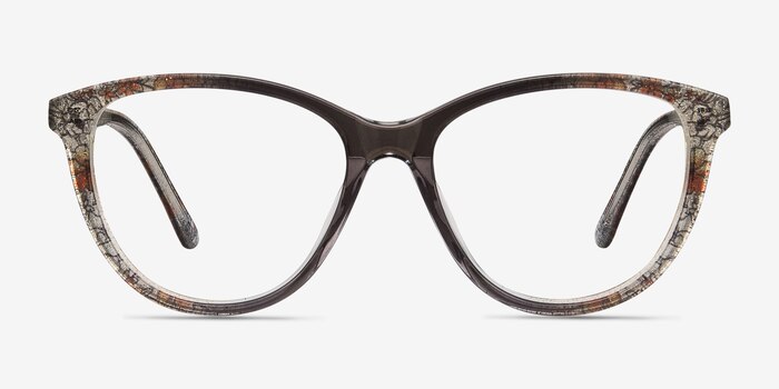 Lancet Clear Floral Acetate Eyeglass Frames from EyeBuyDirect