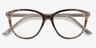 Lancet Clear Floral AcétateMontures de lunettes de vue d'EyeBuyDirect, Vue Rapprochée