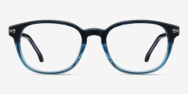 Nova Blue Striped Acetate Eyeglass Frames