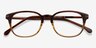 Nova Brown Striped AcétateMontures de lunettes de vue d'EyeBuyDirect, Vue Rapprochée