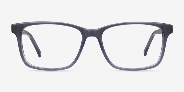 Prologue Blue AcetateEyeglass Frames from EyeBuyDirect, Front View