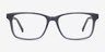 Prologue Blue AcetateEyeglass Frames from EyeBuyDirect, Front View