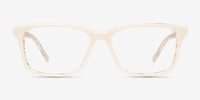 Prologue Cream AcetateEyeglass Frames from EyeBuyDirect, Front View