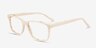 Prologue Cream AcetateEyeglass Frames from EyeBuyDirect, Angle View
