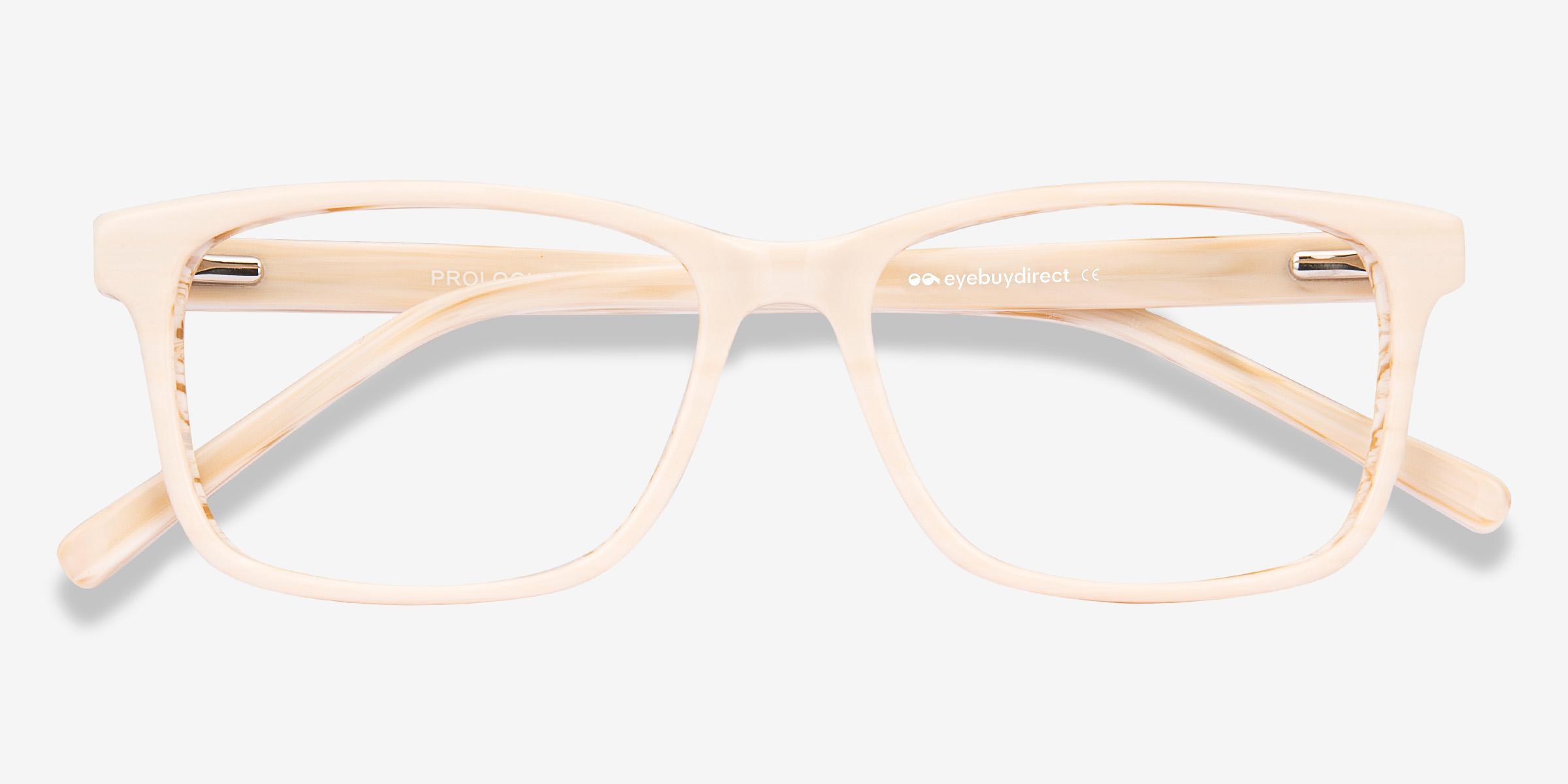 Prologue Rectangle Cream Full Rim Eyeglasses Eyebuydirect