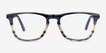 Prelude Blue Striped AcetateEyeglass Frames from EyeBuyDirect, Front View