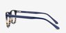 Prelude Blue Striped AcetateEyeglass Frames from EyeBuyDirect, Side View