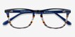 Prelude Blue Striped AcetateEyeglass Frames from EyeBuyDirect, Closed View