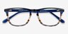 Prelude Blue Striped AcetateEyeglass Frames from EyeBuyDirect, Closed View