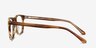 Prelude Brown Striped AcetateEyeglass Frames from EyeBuyDirect, Side View