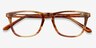 Prelude Brown Striped AcetateEyeglass Frames from EyeBuyDirect, Closed View