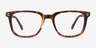 Kent Brown Striped AcetateEyeglass Frames from EyeBuyDirect, Front View