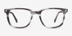 Kent Gray Striped AcetateEyeglass Frames from EyeBuyDirect, Front View