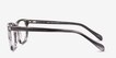 Kent Gray Striped AcetateEyeglass Frames from EyeBuyDirect, Side View