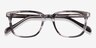 Kent Gray Striped AcetateEyeglass Frames from EyeBuyDirect, Closed View