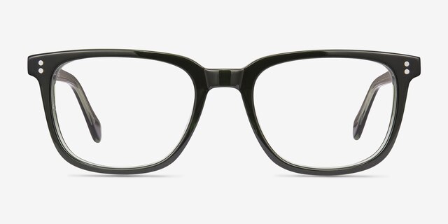 Kent Green AcetateEyeglass Frames from EyeBuyDirect, Front View