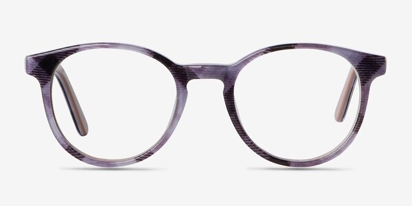 Lariat Rayures Acétate Montures de lunettes de vue