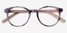 Lariat Striped AcetateEyeglass Frames from EyeBuyDirect, Closed View