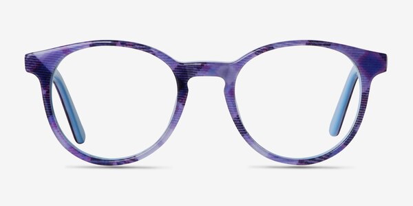Lariat Purple Striped Acetate Eyeglass Frames