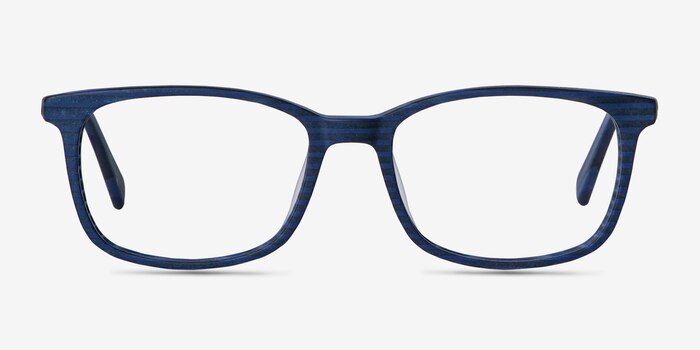 Botanist Navy Striped Acétate Montures de lunettes de vue d'EyeBuyDirect